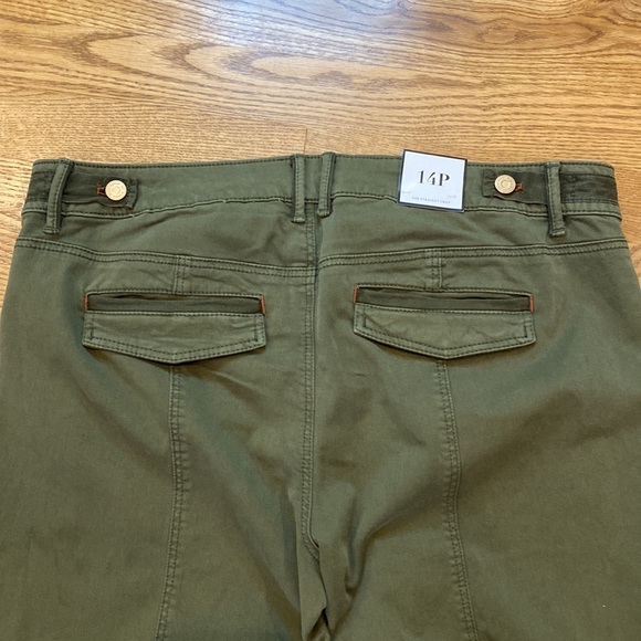 NWT Womens White House black market the straight crop pant olive green - Picture 9 of 14
